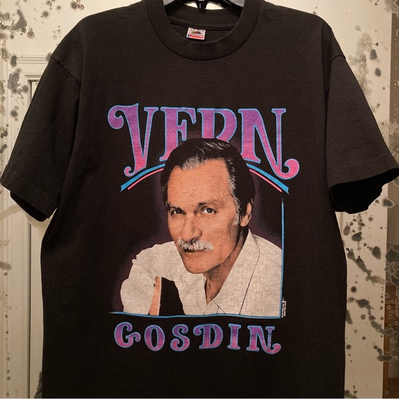 Vintage 90s Yern Gosdin Country Singer Fruit of the Loom Single Stitch Tee - Picture 1 of 7